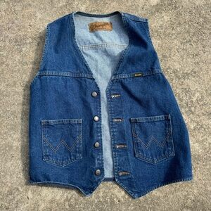 Wrangler Denim Vest size large